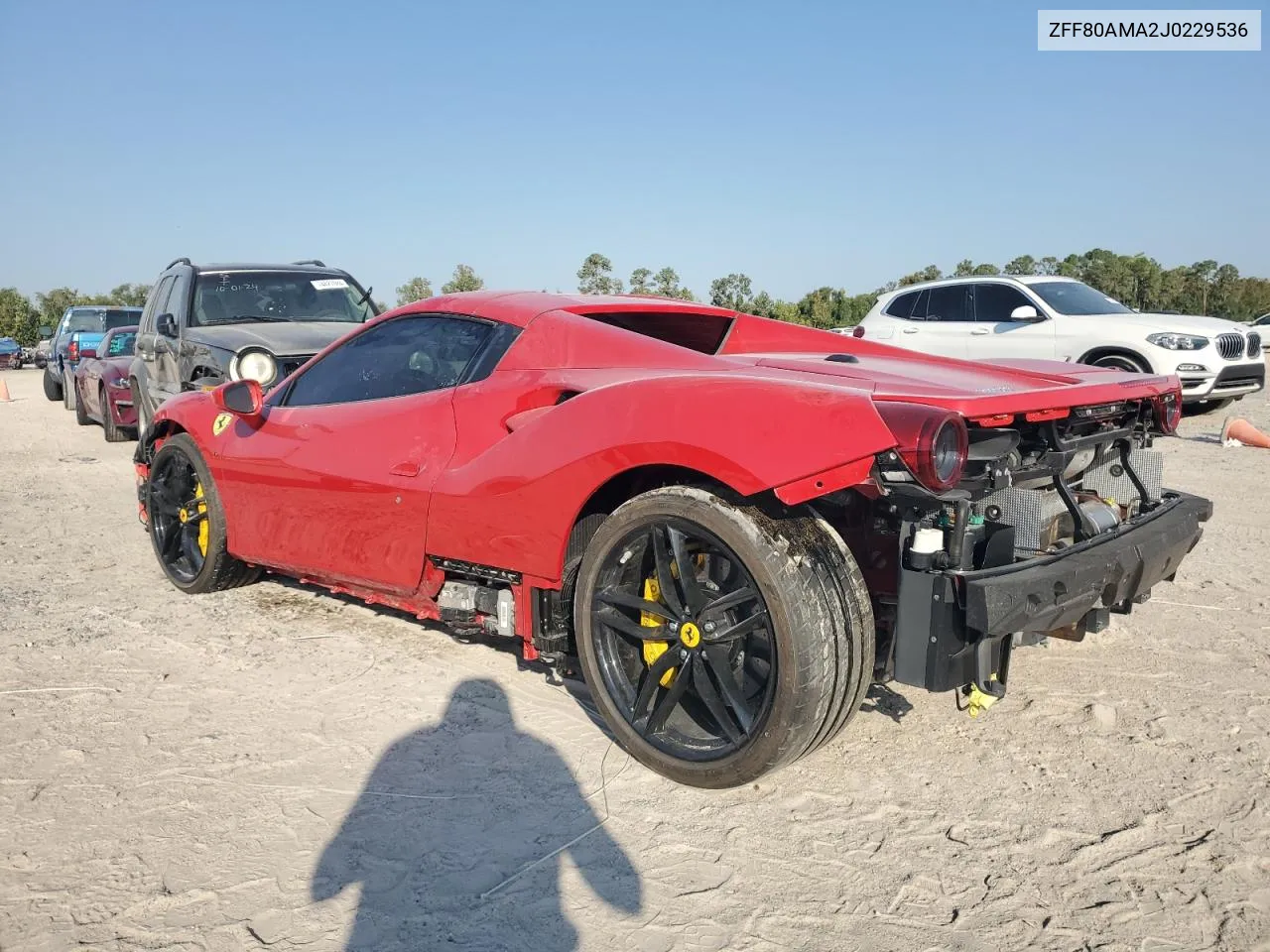 ZFF80AMA2J0229536 2018 Ferrari 488 Spider