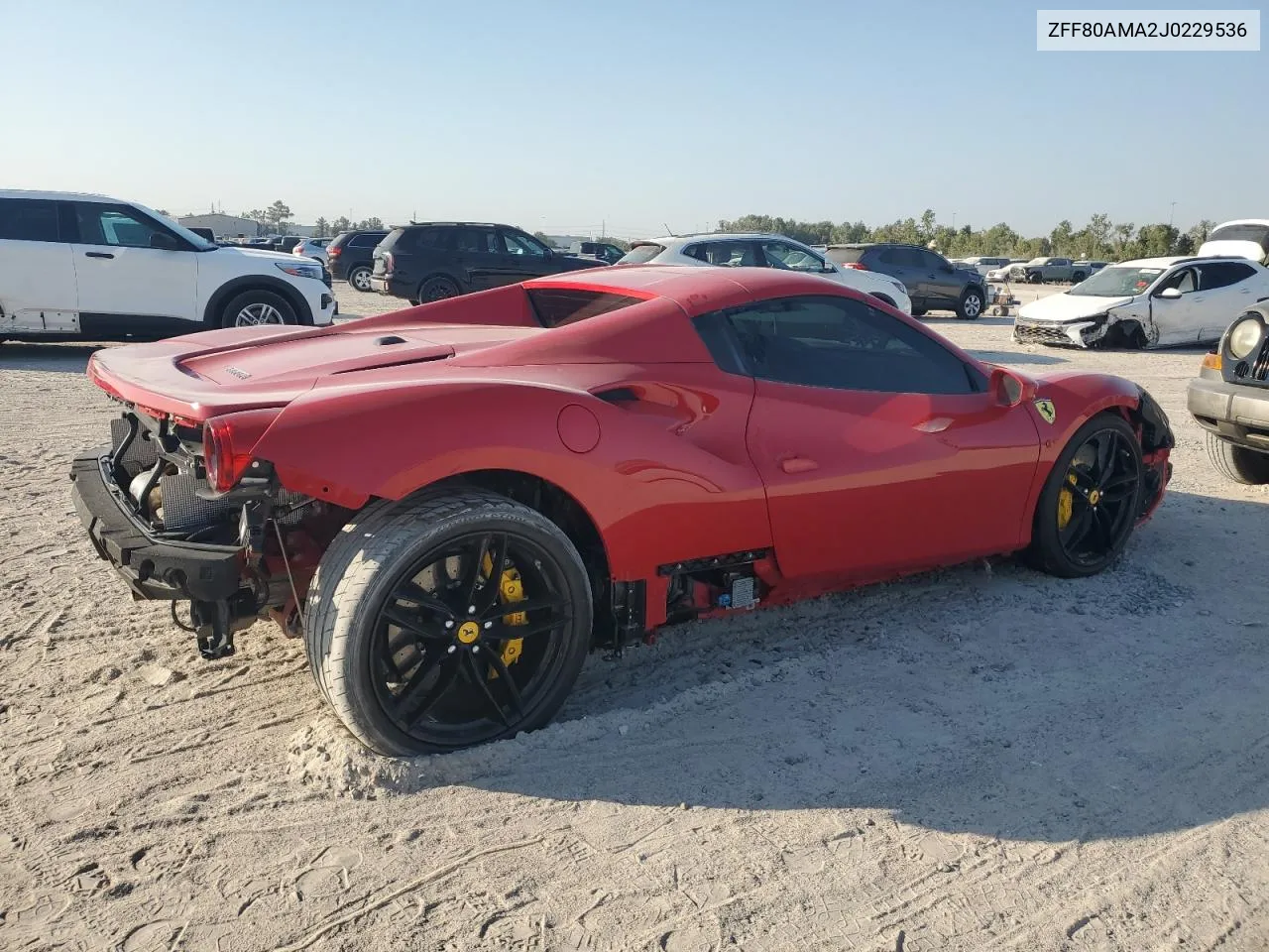 ZFF80AMA2J0229536 2018 Ferrari 488 Spider