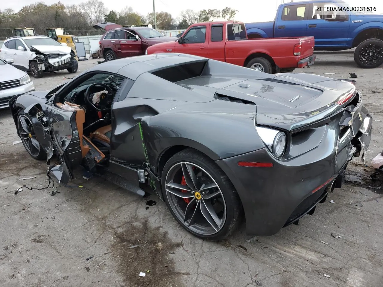 2018 Ferrari 488 Spider VIN: ZFF80AMA6J0231516 Lot: 79886954