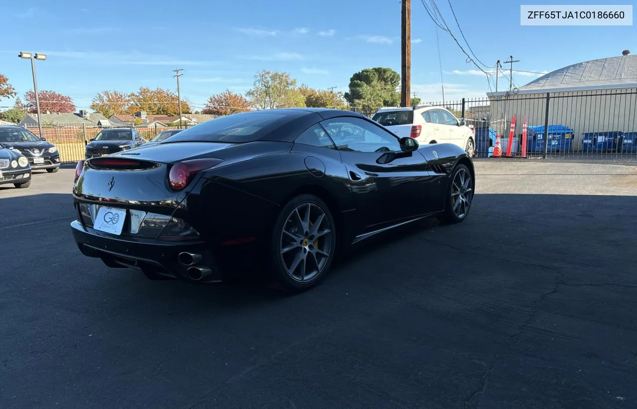 2012 Ferrari California VIN: ZFF65TJA1C0186660 Lot: 79966064