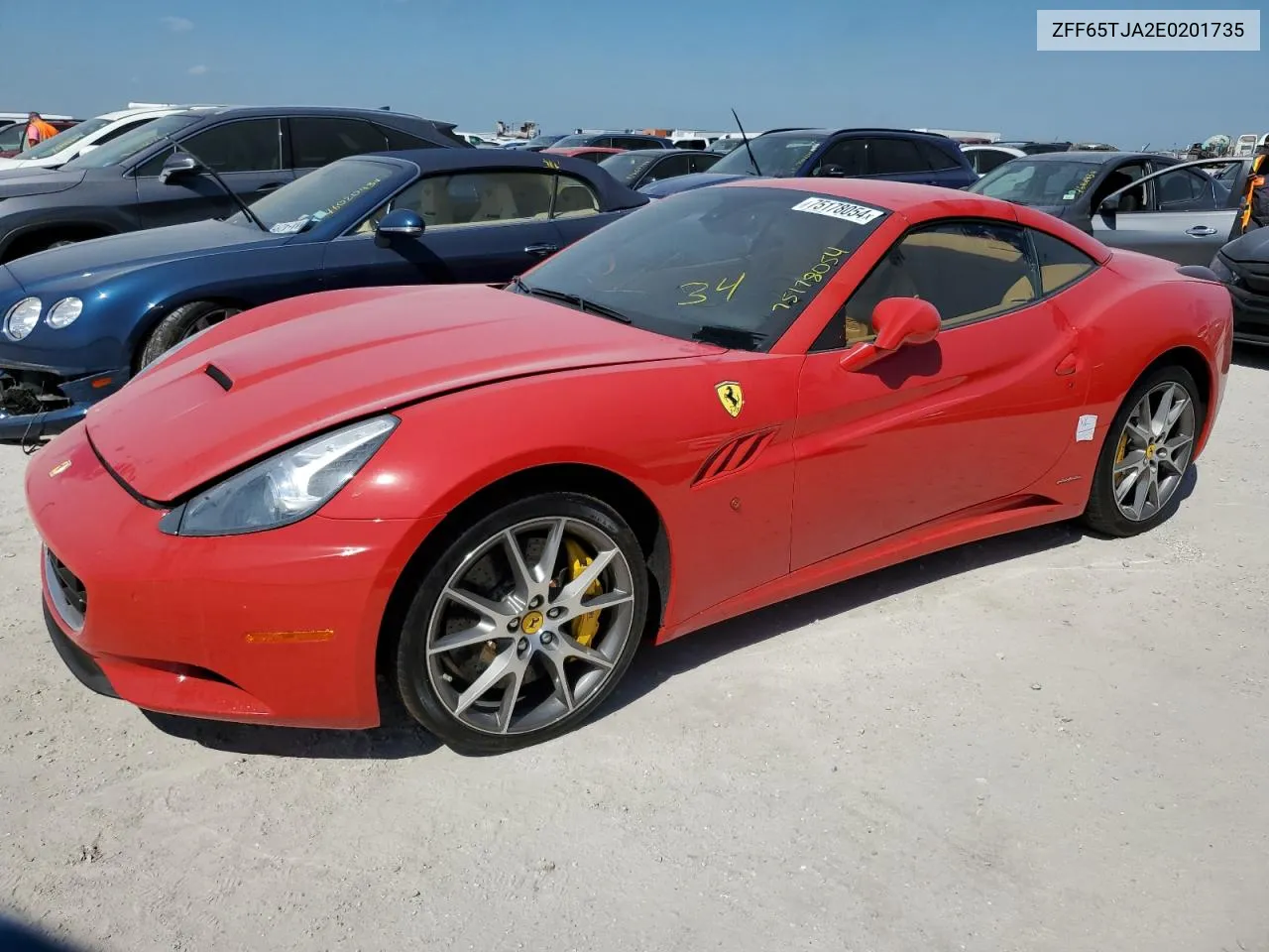 2014 Ferrari California VIN: ZFF65TJA2E0201735 Lot: 75178054