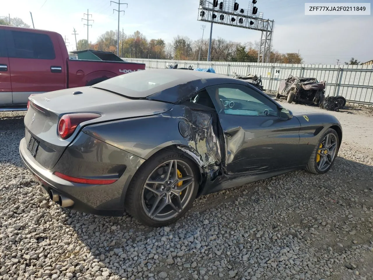 ZFF77XJA2F0211849 2015 Ferrari California T