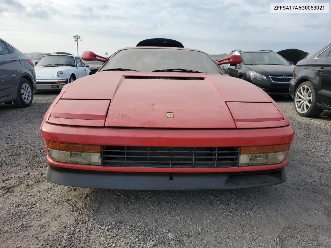 1986 Ferrari Testarossa VIN: ZFFSA17A5G0063021 Lot: 75186264