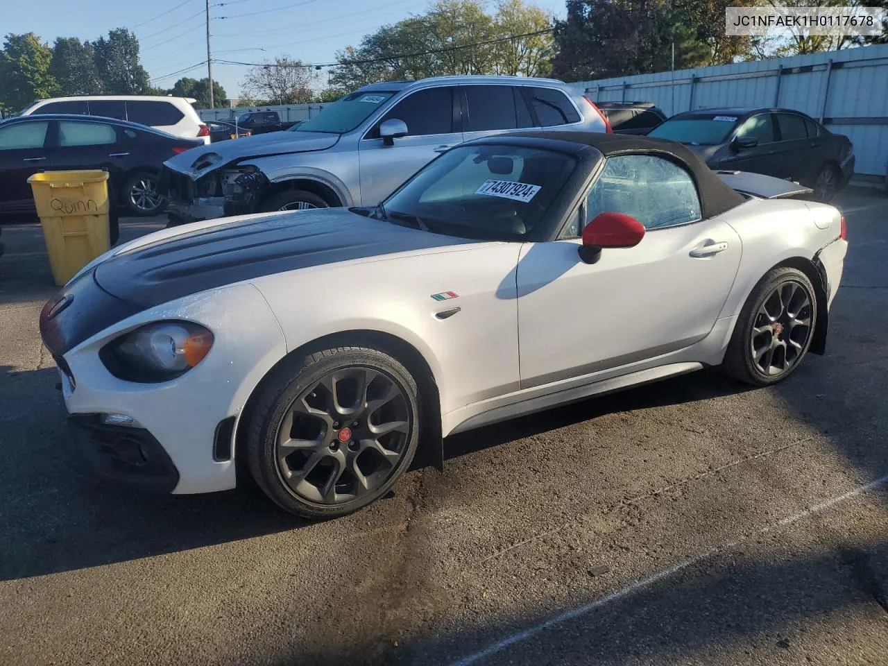 2017 Fiat 124 Spider Classica VIN: JC1NFAEK1H0117678 Lot: 74307924