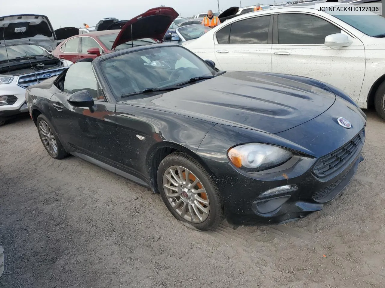 2017 Fiat 124 Spider Classica VIN: JC1NFAEK4H0127136 Lot: 76190314