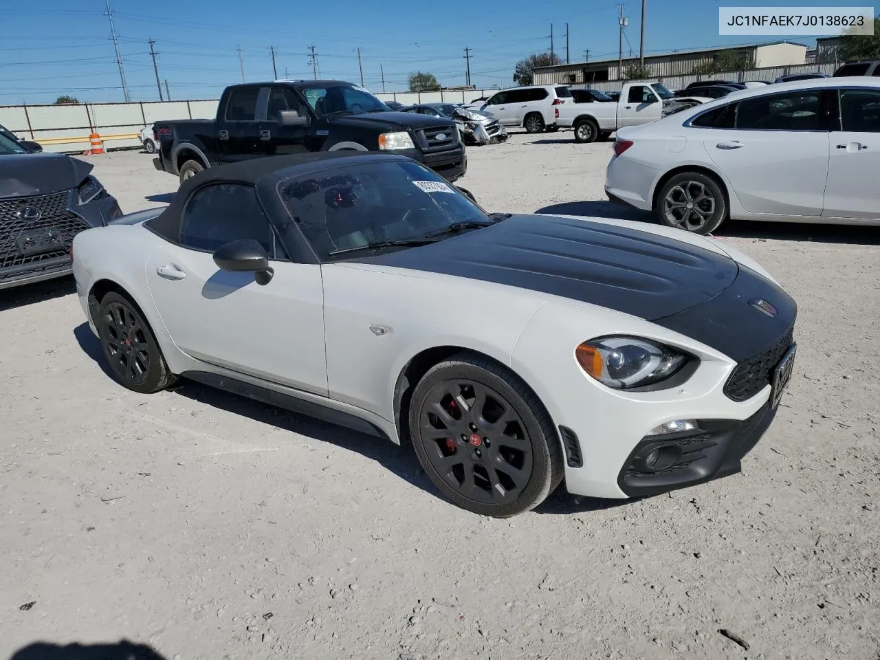 2018 Fiat 124 Spider Classica VIN: JC1NFAEK7J0138623 Lot: 80337924