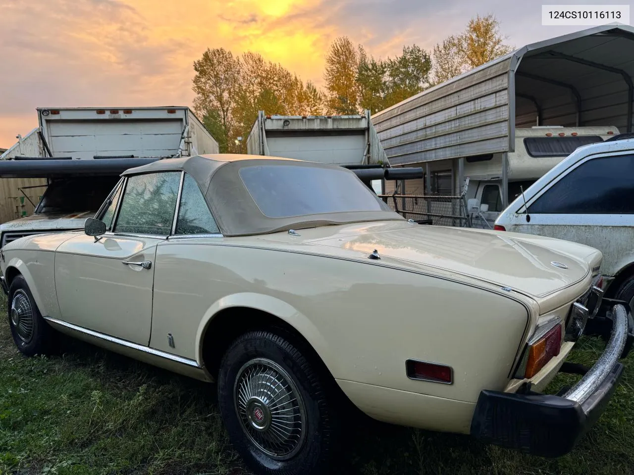 1977 Fiat 124 Spyder VIN: 124CS10116113 Lot: 80583994