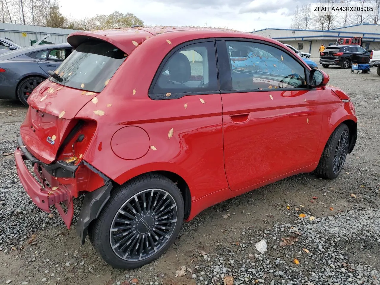 2024 Fiat 500 E Red VIN: ZFAFFAA43RX205985 Lot: 76946164