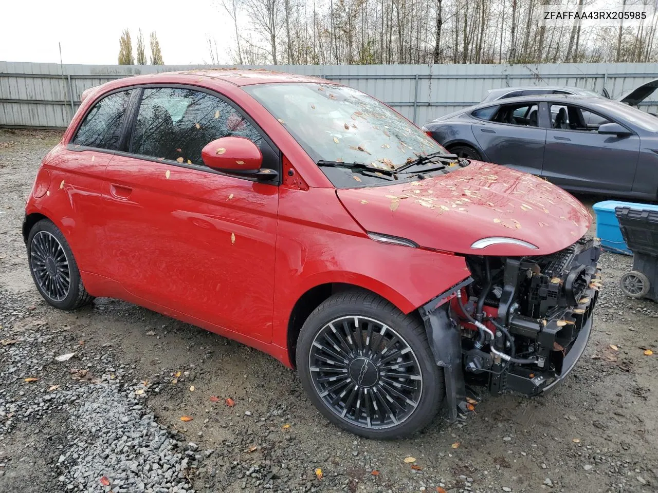 2024 Fiat 500 E Red VIN: ZFAFFAA43RX205985 Lot: 76946164