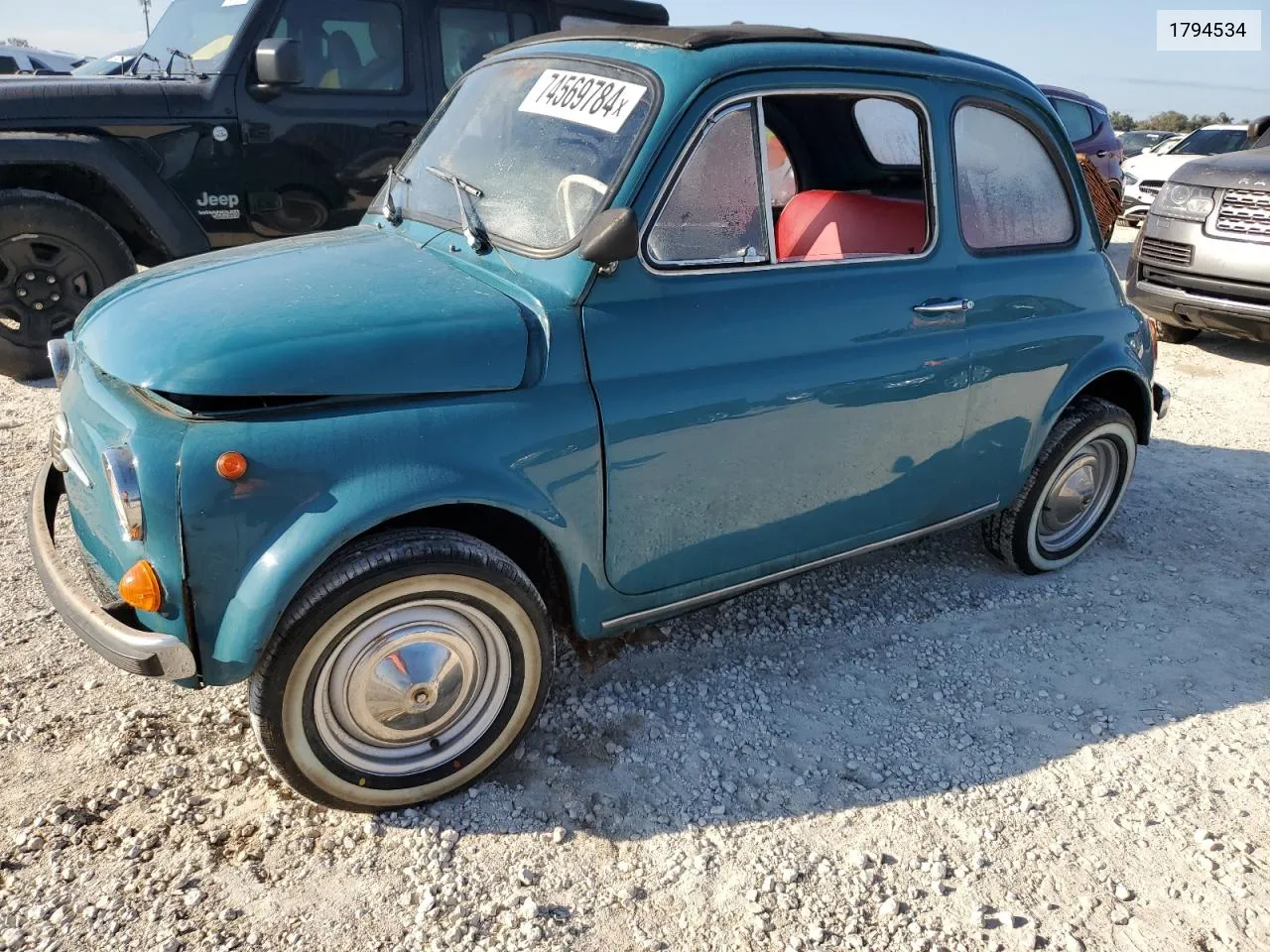 1968 Fiat 500 VIN: 1794534 Lot: 74569784