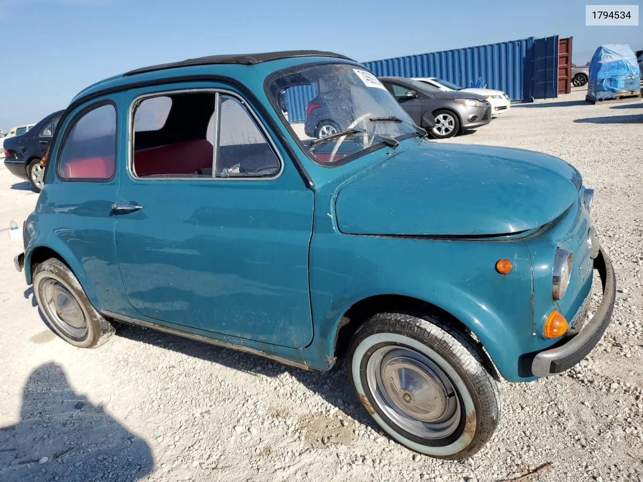 1968 Fiat 500 VIN: 1794534 Lot: 74569784