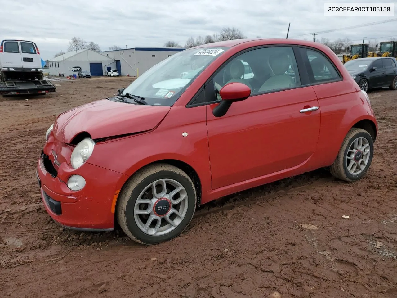 2012 Fiat 500 Pop VIN: 3C3CFFAR0CT105158 Lot: 40404324