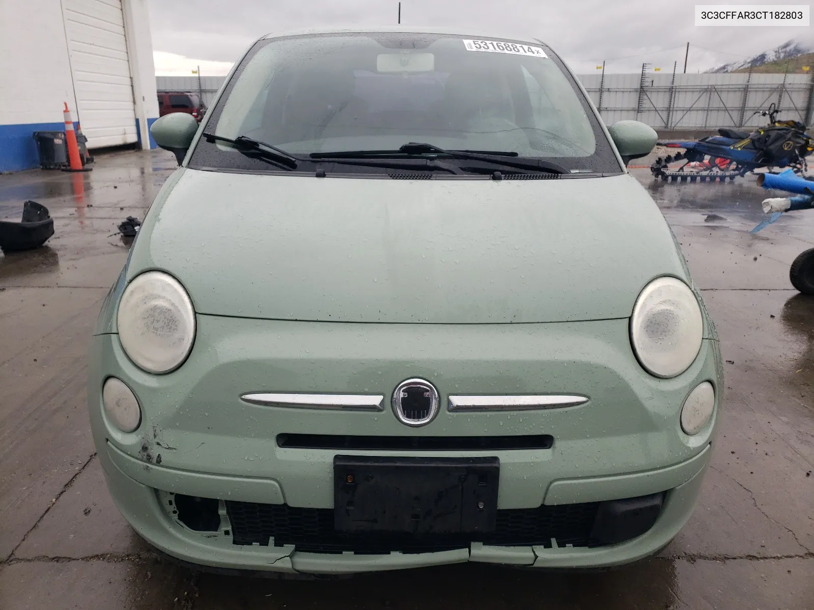 2012 Fiat 500 Pop VIN: 3C3CFFAR3CT182803 Lot: 53168814