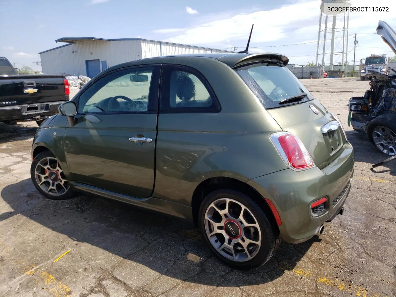 2012 Fiat 500 Sport VIN: 3C3CFFBR0CT115672 Lot: 53327824