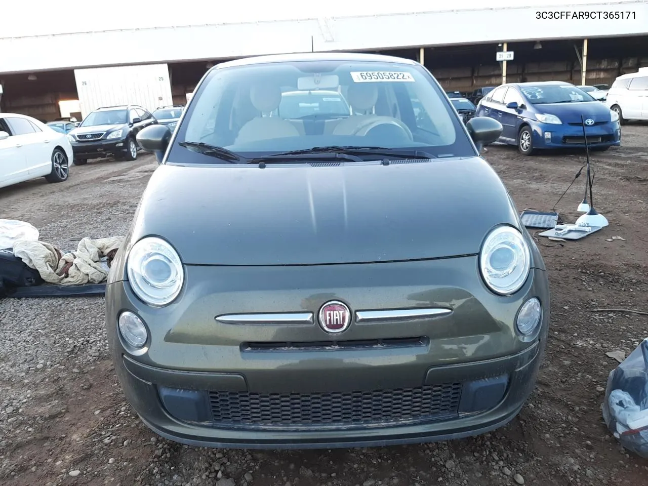 3C3CFFAR9CT365171 2012 Fiat 500 Pop