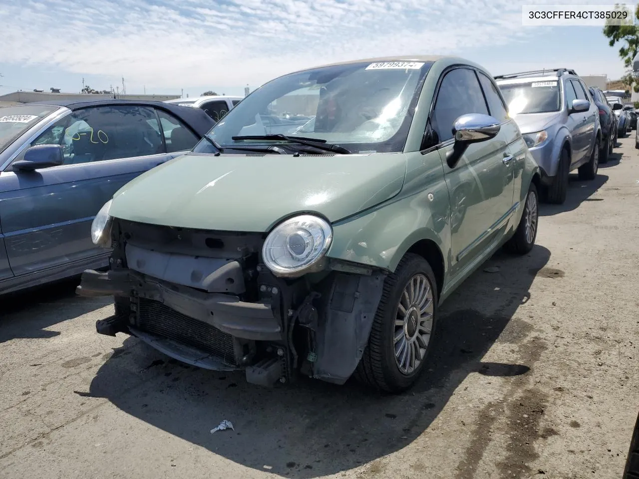 3C3CFFER4CT385029 2012 Fiat 500 Lounge