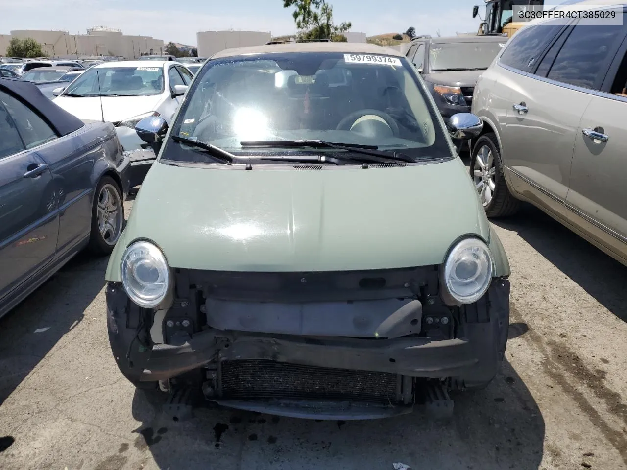 3C3CFFER4CT385029 2012 Fiat 500 Lounge