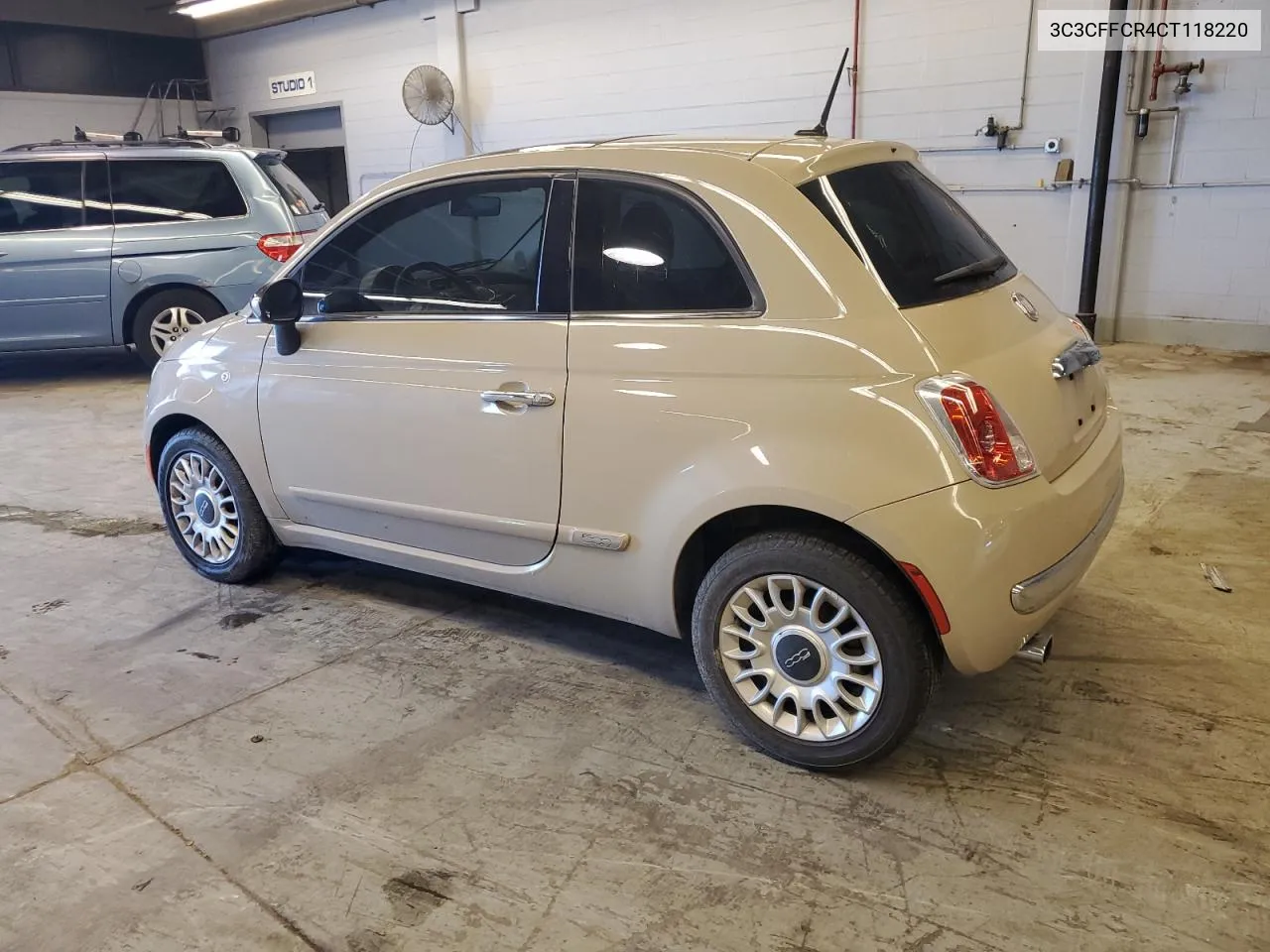 2012 Fiat 500 Lounge VIN: 3C3CFFCR4CT118220 Lot: 61167214