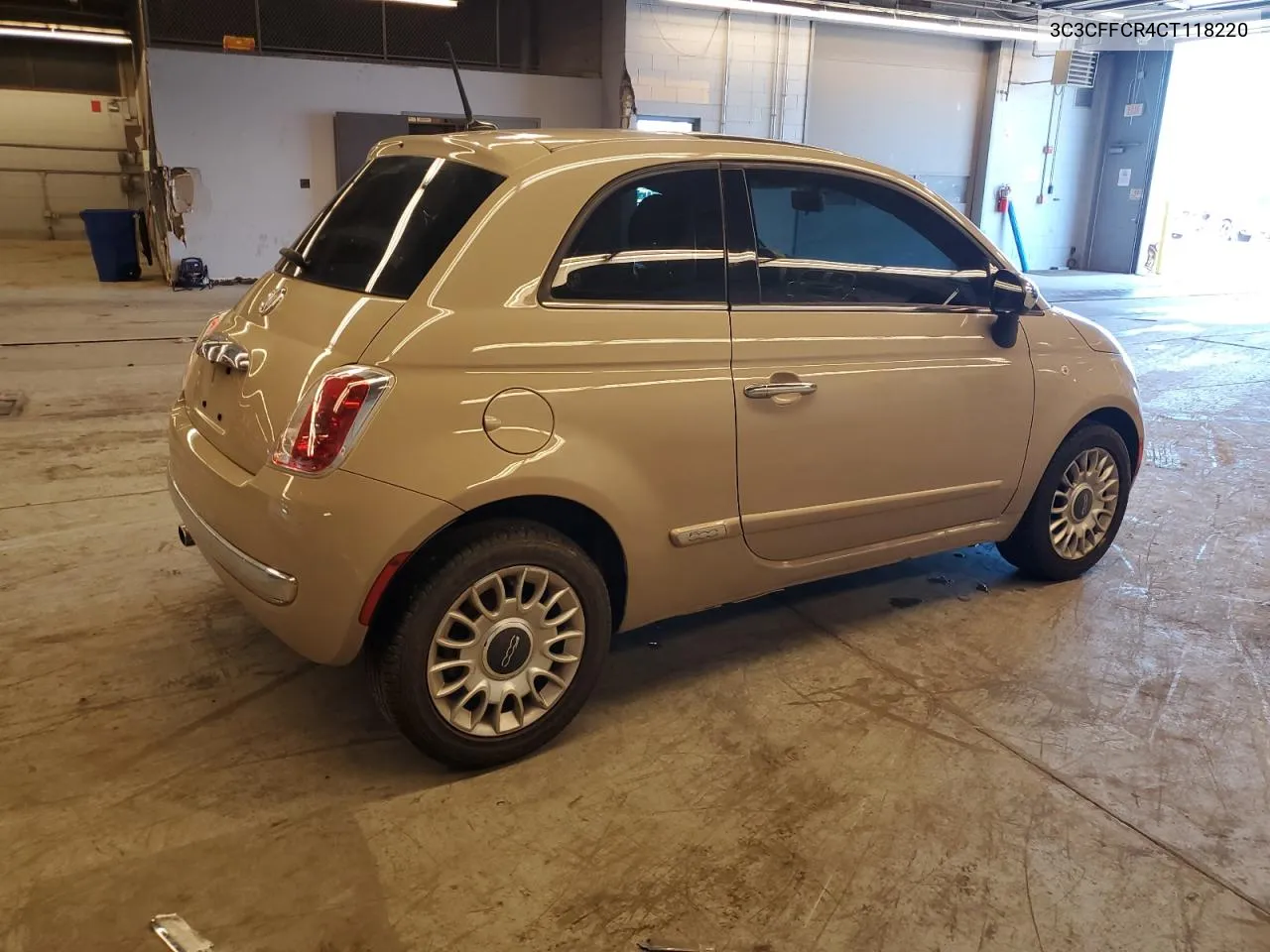 2012 Fiat 500 Lounge VIN: 3C3CFFCR4CT118220 Lot: 61167214