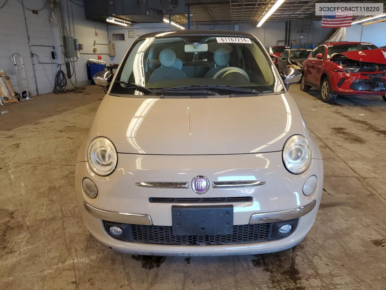 2012 Fiat 500 Lounge VIN: 3C3CFFCR4CT118220 Lot: 61167214