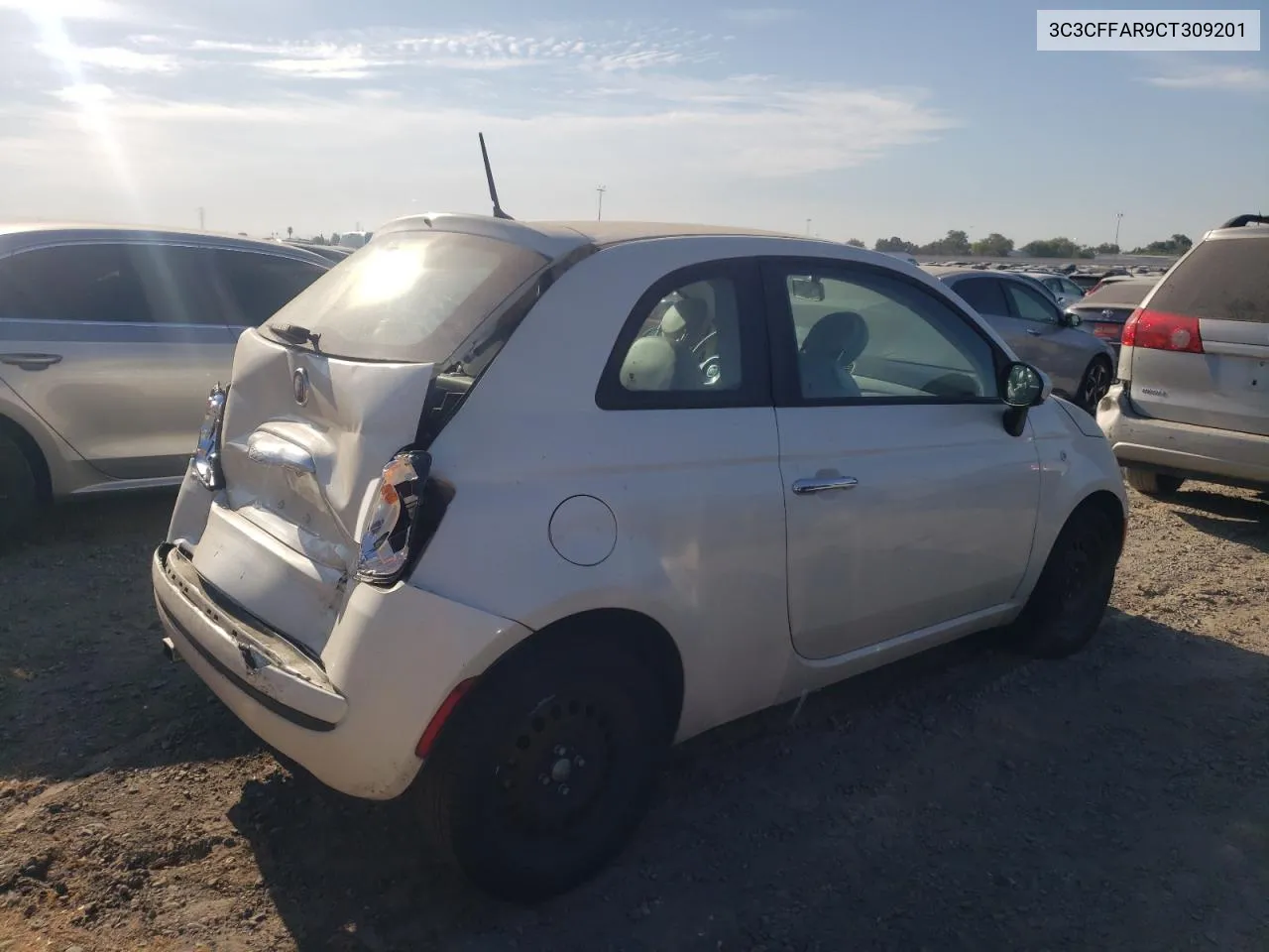 2012 Fiat 500 Pop VIN: 3C3CFFAR9CT309201 Lot: 63546014