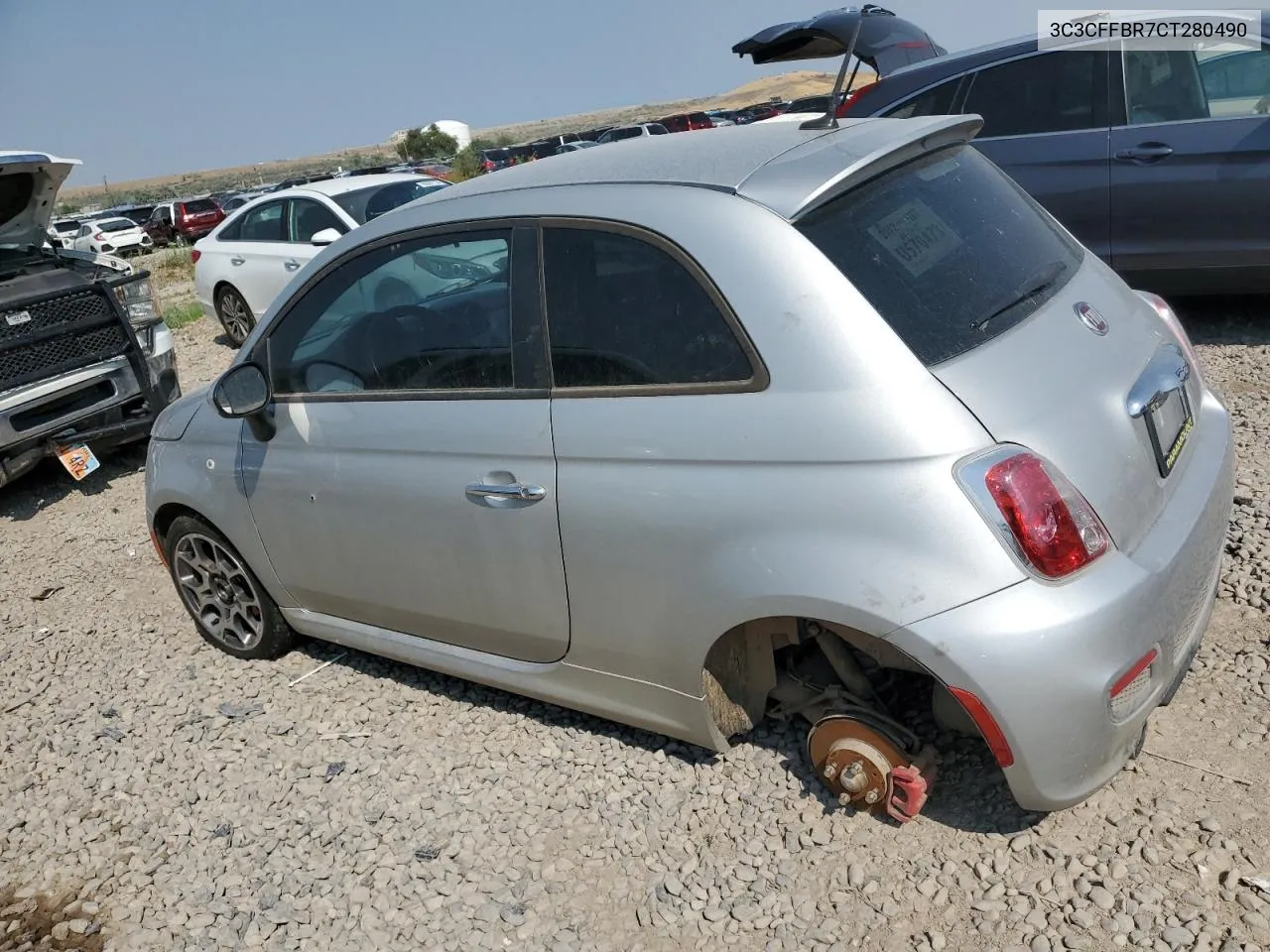 2012 Fiat 500 Sport VIN: 3C3CFFBR7CT280490 Lot: 65034764