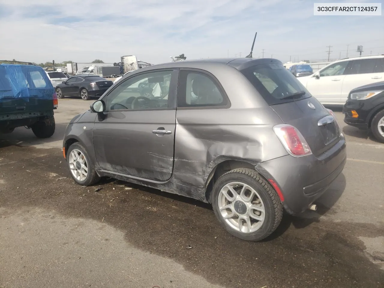 2012 Fiat 500 Pop VIN: 3C3CFFAR2CT124357 Lot: 65675634