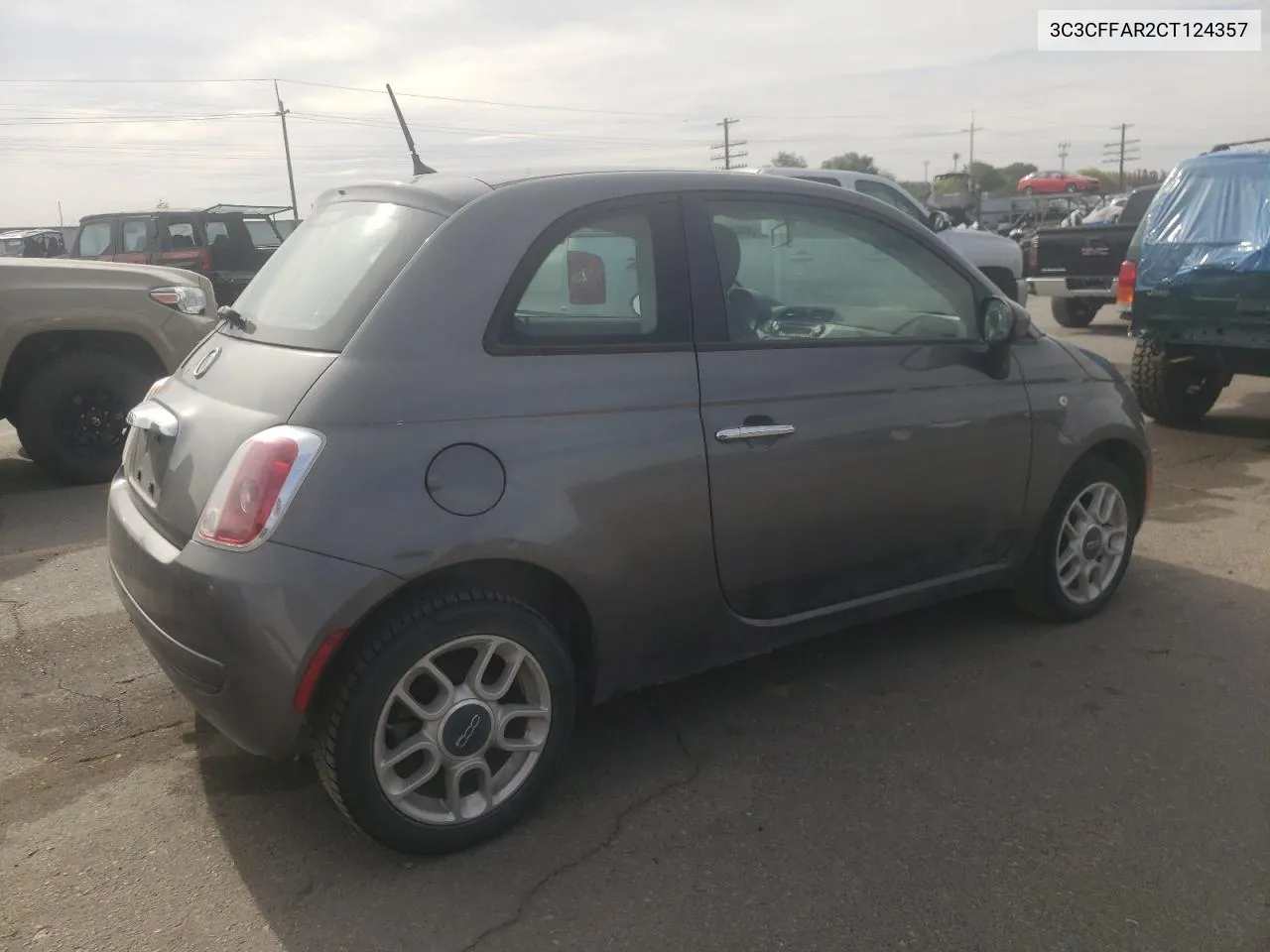 2012 Fiat 500 Pop VIN: 3C3CFFAR2CT124357 Lot: 65675634