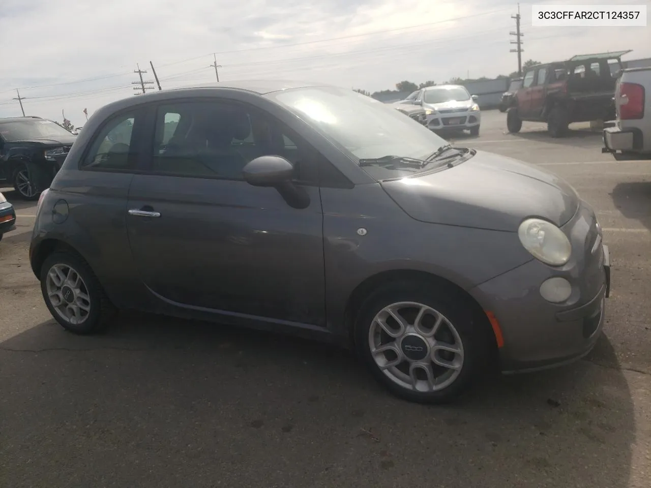 2012 Fiat 500 Pop VIN: 3C3CFFAR2CT124357 Lot: 65675634