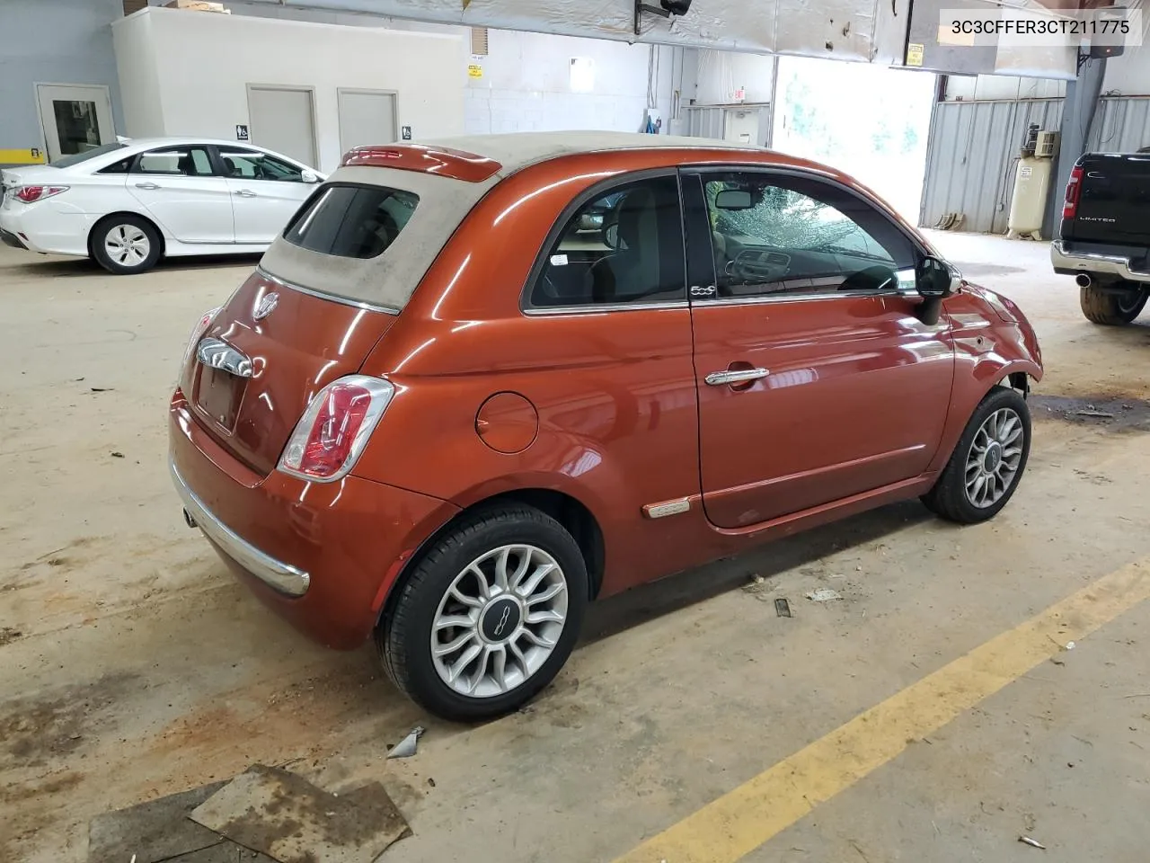 2012 Fiat 500 Lounge VIN: 3C3CFFER3CT211775 Lot: 66021024