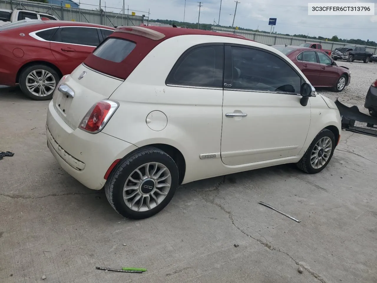 3C3CFFER6CT313796 2012 Fiat 500 Lounge