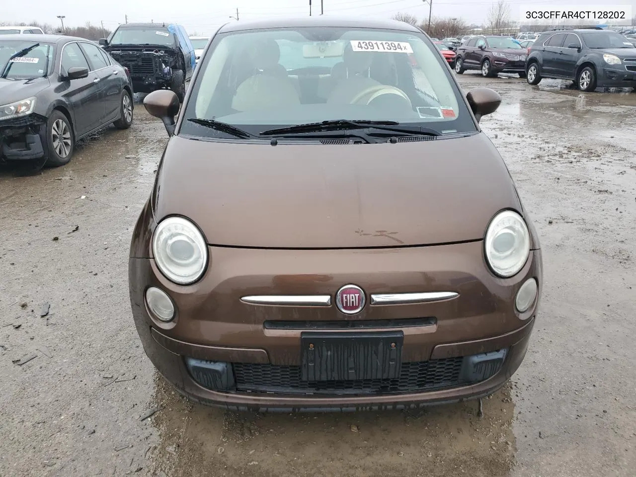 2012 Fiat 500 Pop VIN: 3C3CFFAR4CT128202 Lot: 66694414