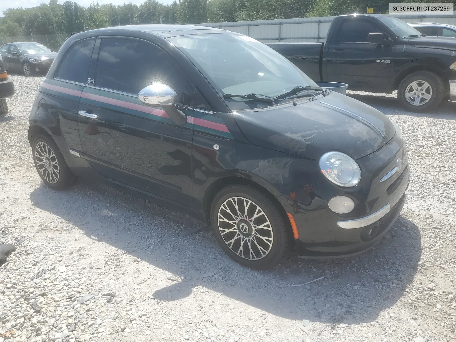 2012 Fiat 500 Lounge VIN: 3C3CFFCR1CT237259 Lot: 67345044