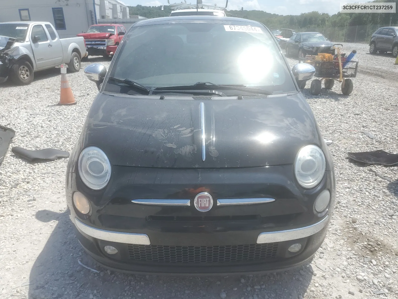 2012 Fiat 500 Lounge VIN: 3C3CFFCR1CT237259 Lot: 67345044