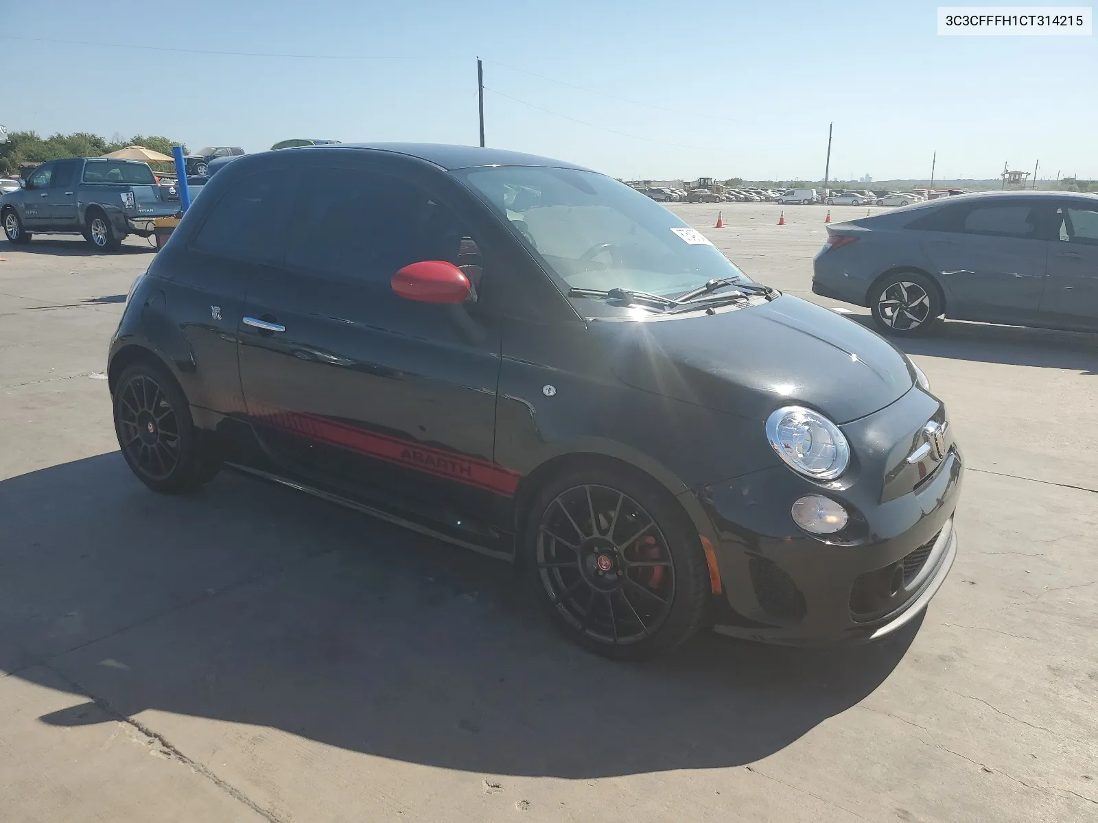 2012 Fiat 500 Abarth VIN: 3C3CFFFH1CT314215 Lot: 67549734