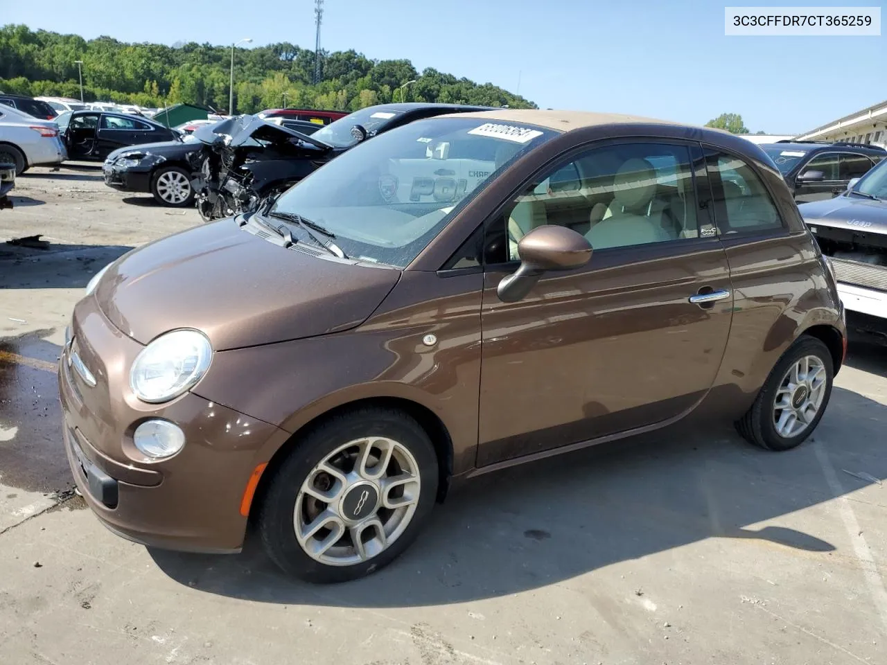 3C3CFFDR7CT365259 2012 Fiat 500 Pop