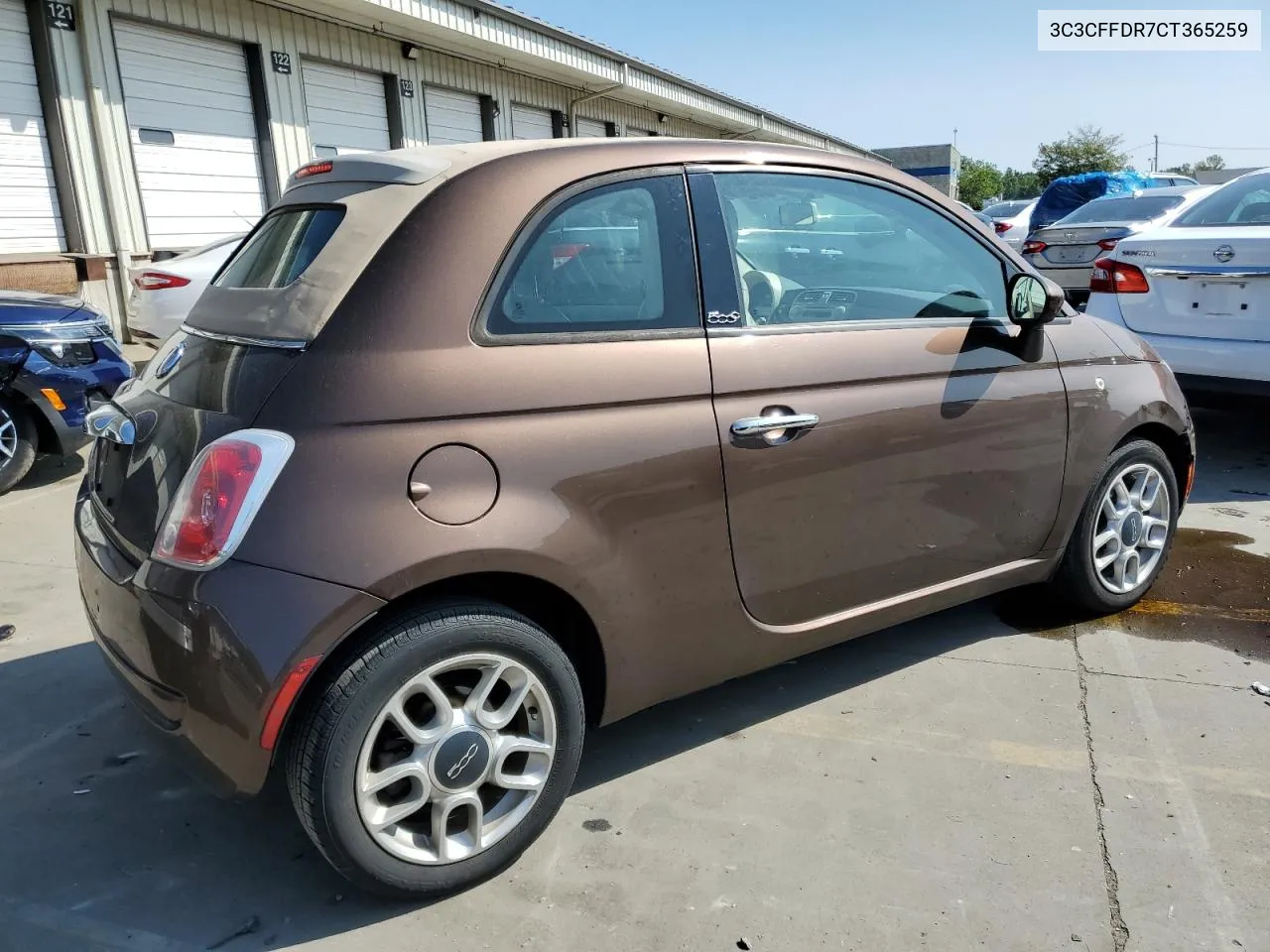 2012 Fiat 500 Pop VIN: 3C3CFFDR7CT365259 Lot: 68006364