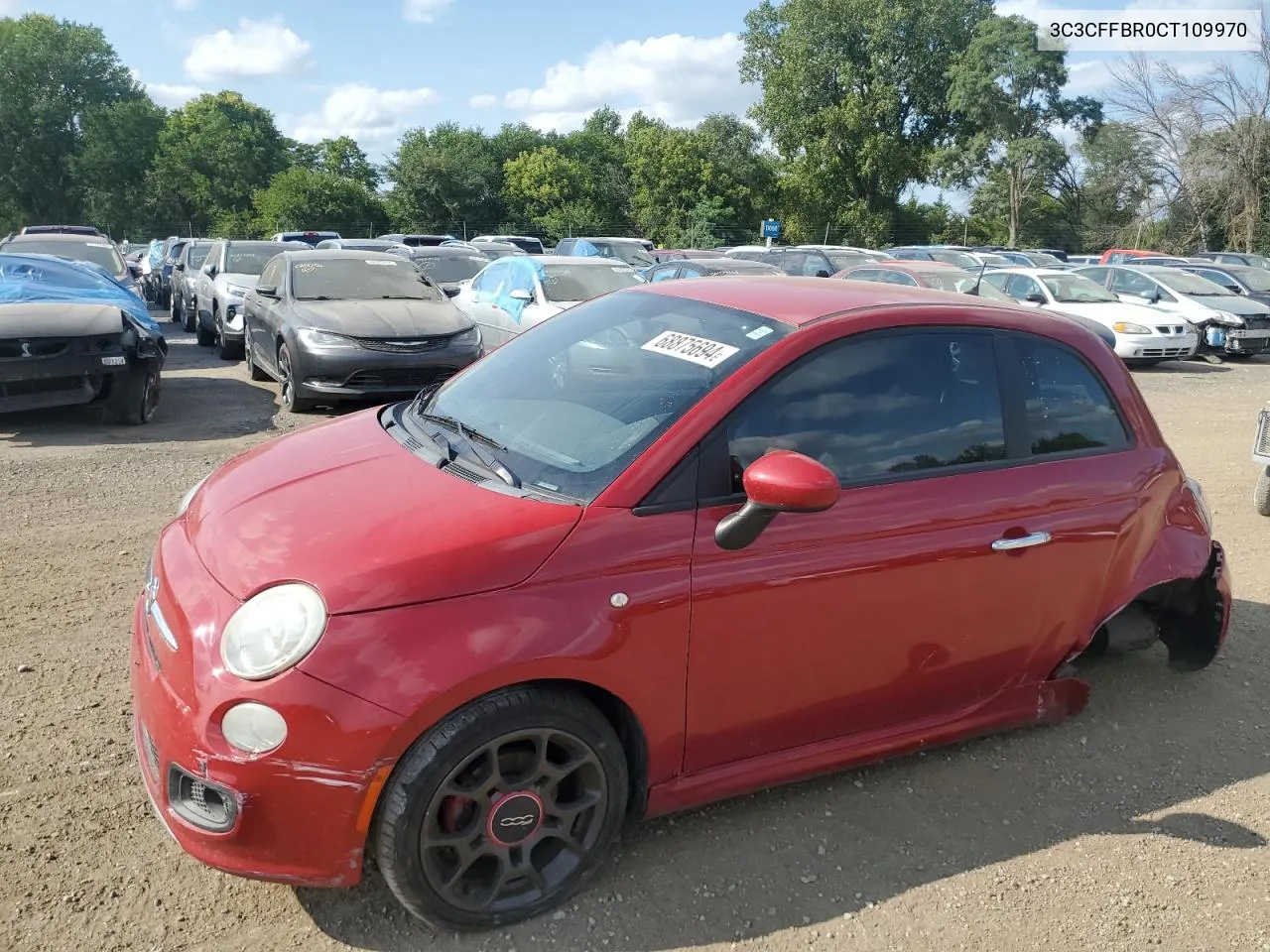 2012 Fiat 500 Sport VIN: 3C3CFFBR0CT109970 Lot: 68875694