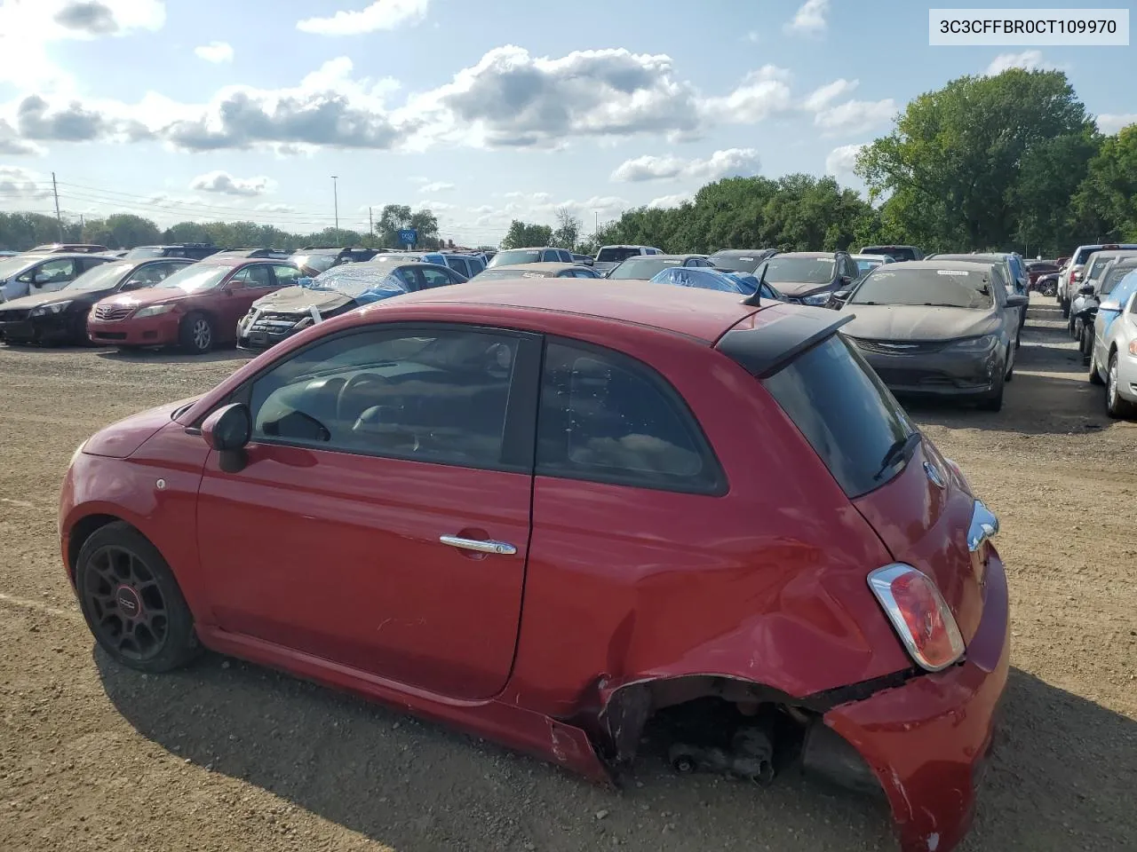 2012 Fiat 500 Sport VIN: 3C3CFFBR0CT109970 Lot: 68875694