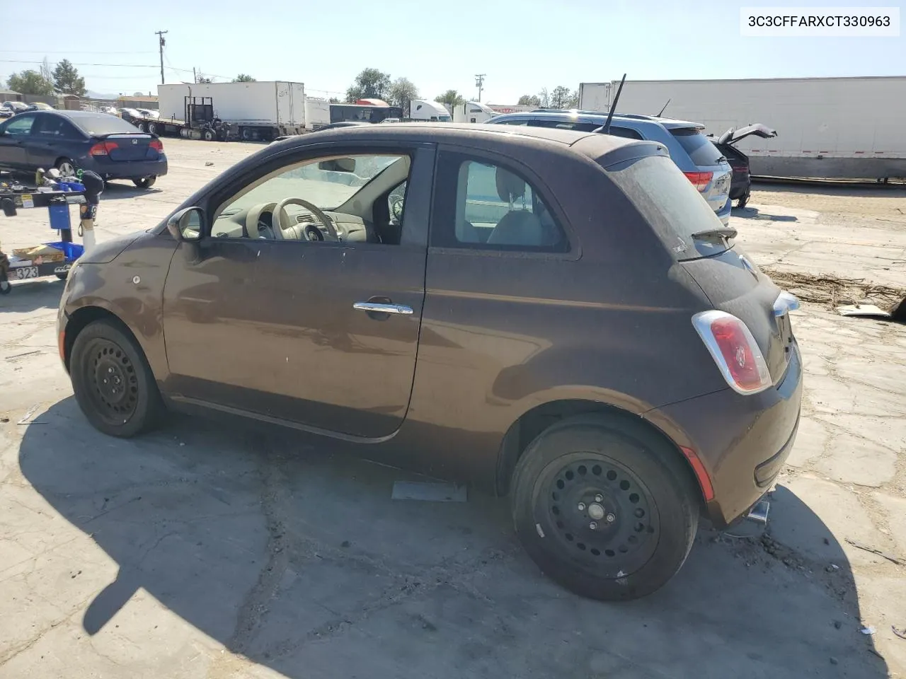 2012 Fiat 500 Pop VIN: 3C3CFFARXCT330963 Lot: 69534074