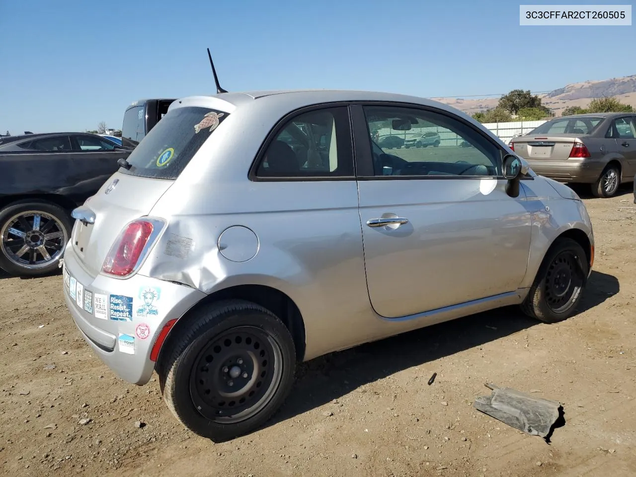 3C3CFFAR2CT260505 2012 Fiat 500 Pop