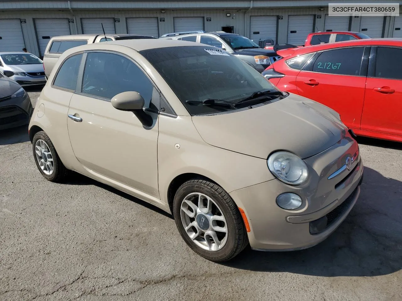 2012 Fiat 500 Pop VIN: 3C3CFFAR4CT380659 Lot: 70571854