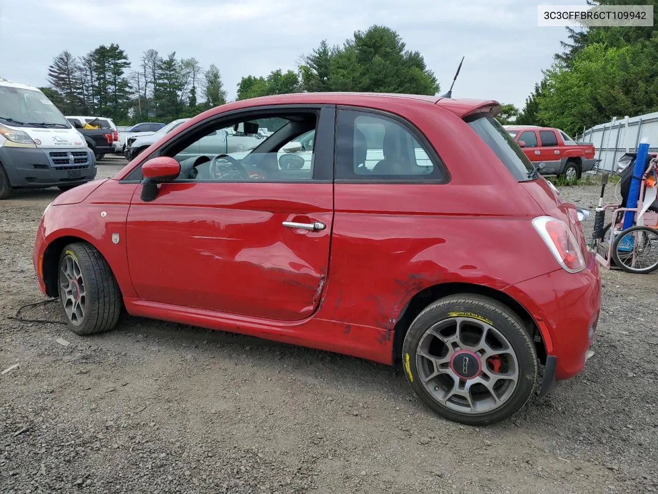 2012 Fiat 500 Sport VIN: 3C3CFFBR6CT109942 Lot: 70573444