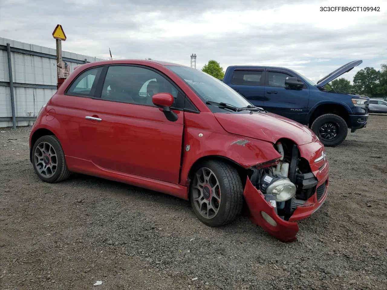 2012 Fiat 500 Sport VIN: 3C3CFFBR6CT109942 Lot: 70573444