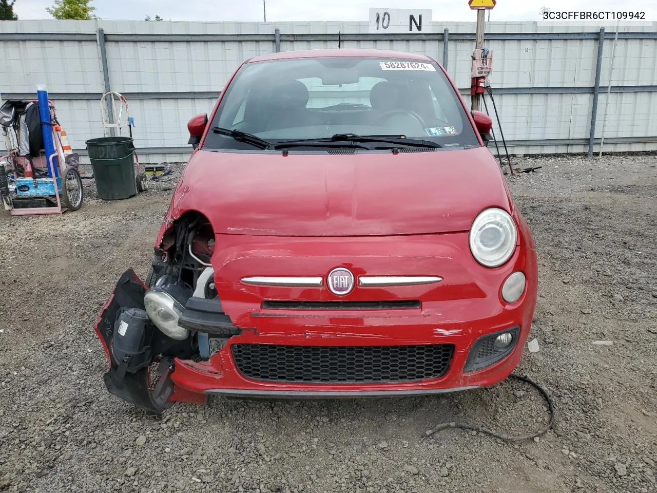 2012 Fiat 500 Sport VIN: 3C3CFFBR6CT109942 Lot: 70573444