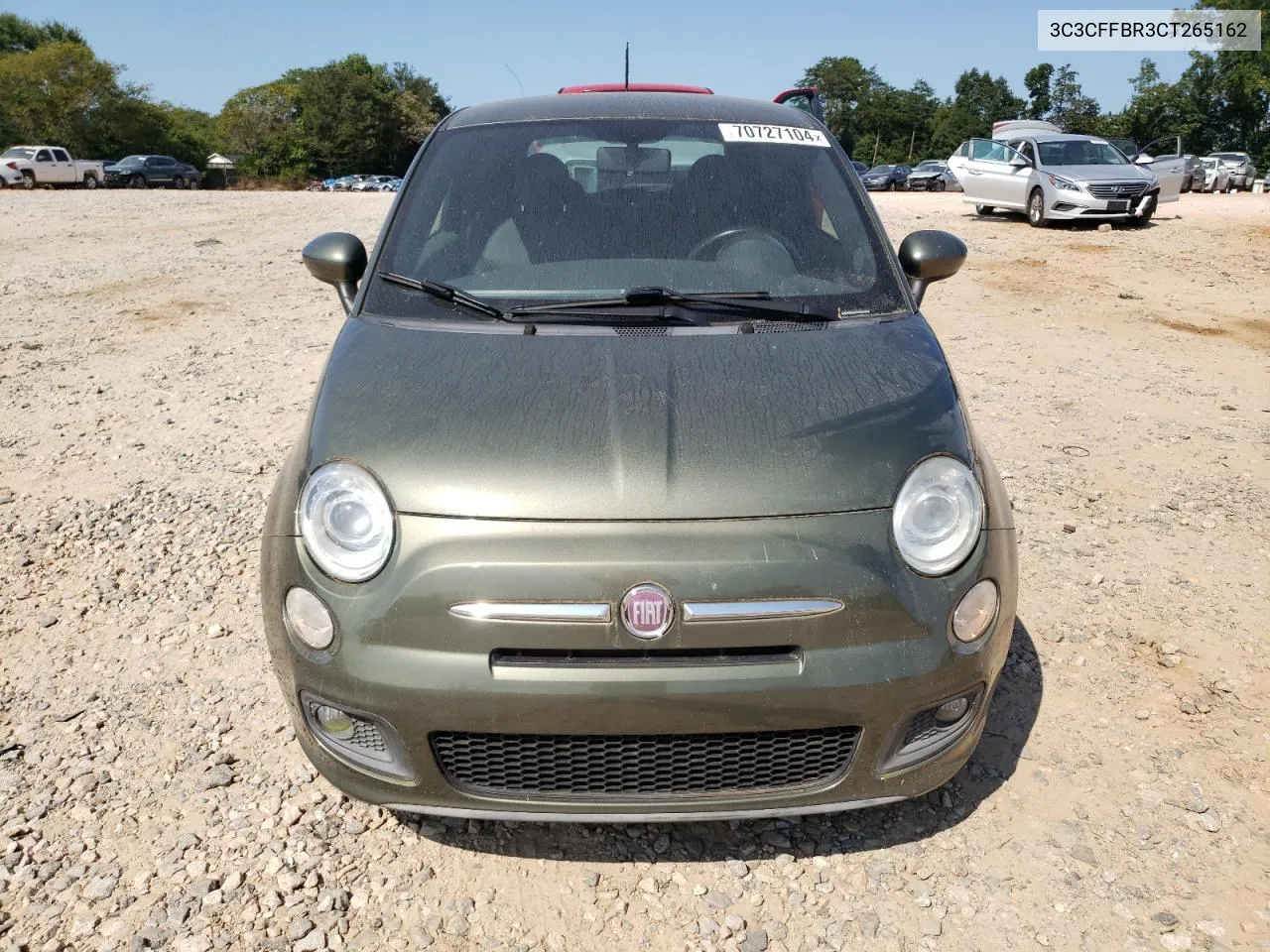 2012 Fiat 500 Sport VIN: 3C3CFFBR3CT265162 Lot: 70727104