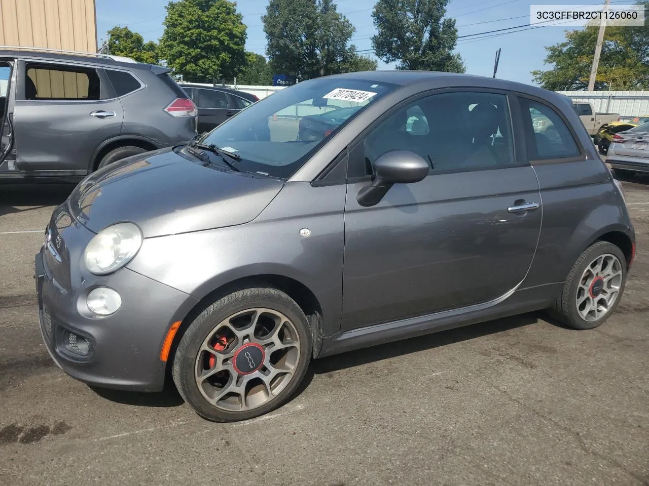 2012 Fiat 500 Sport VIN: 3C3CFFBR2CT126060 Lot: 70770424