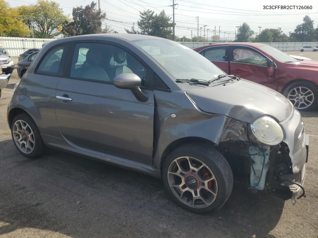 2012 Fiat 500 Sport VIN: 3C3CFFBR2CT126060 Lot: 70770424