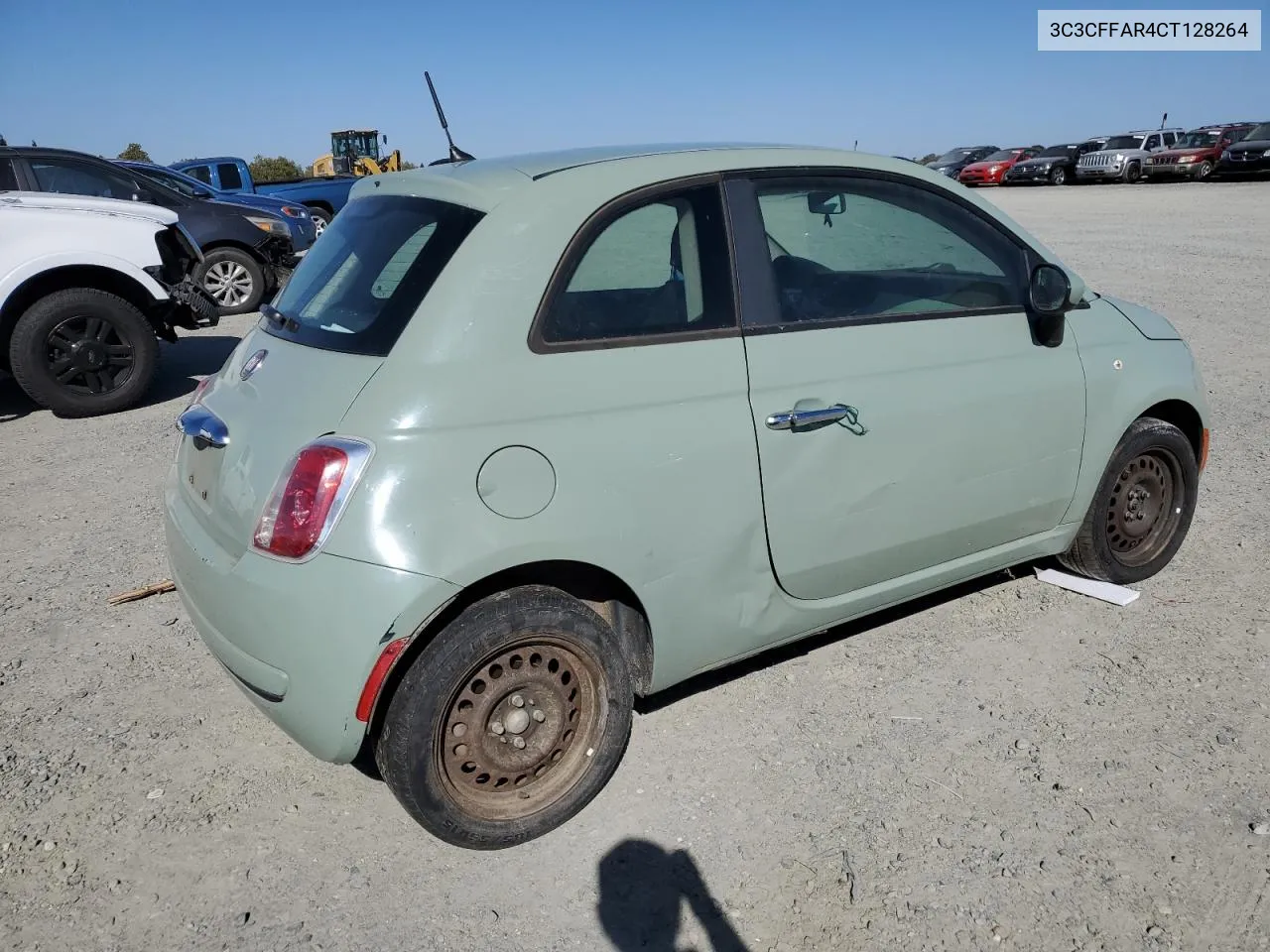 2012 Fiat 500 Pop VIN: 3C3CFFAR4CT128264 Lot: 70842124