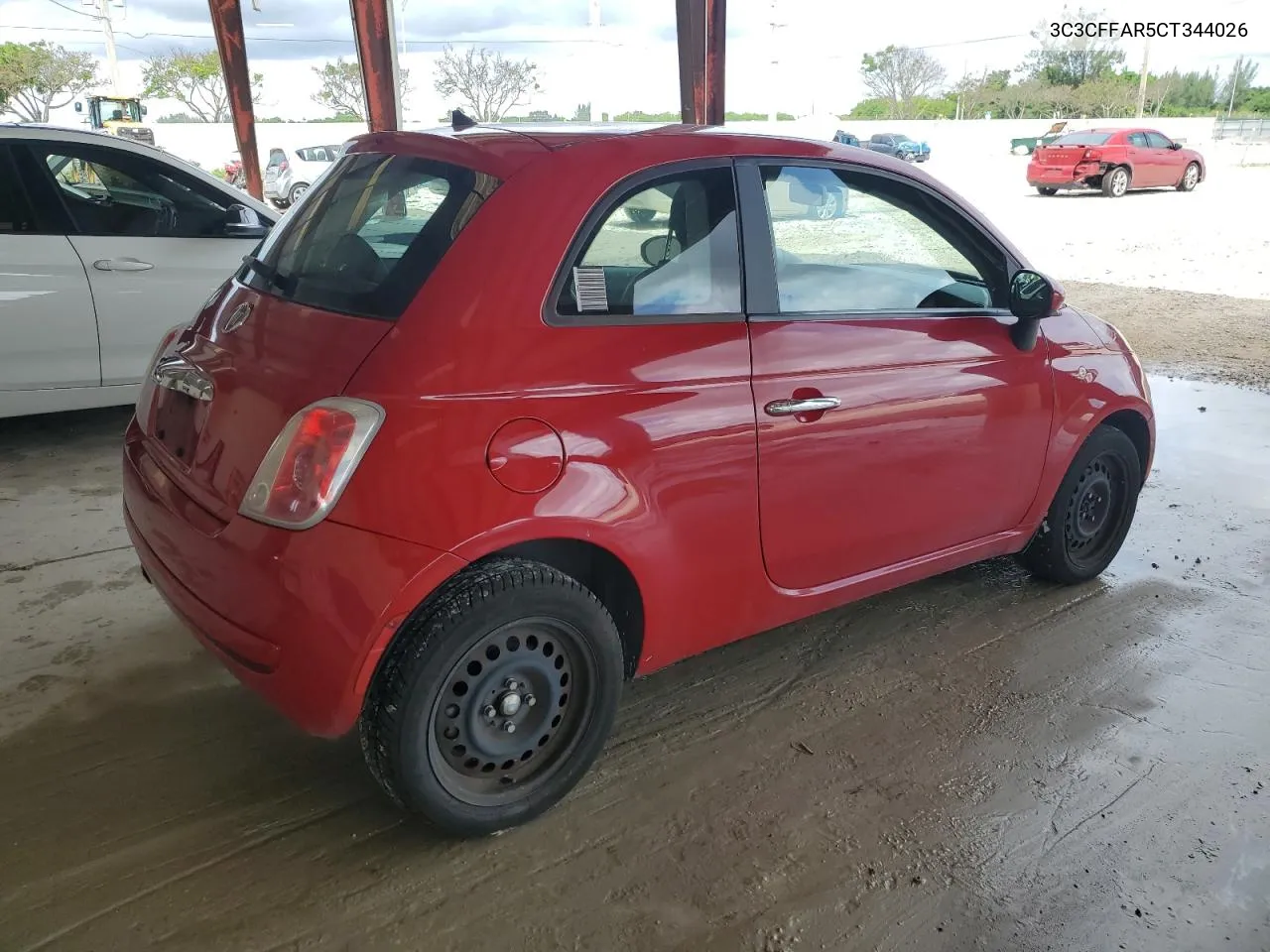 2012 Fiat 500 Pop VIN: 3C3CFFAR5CT344026 Lot: 71269594